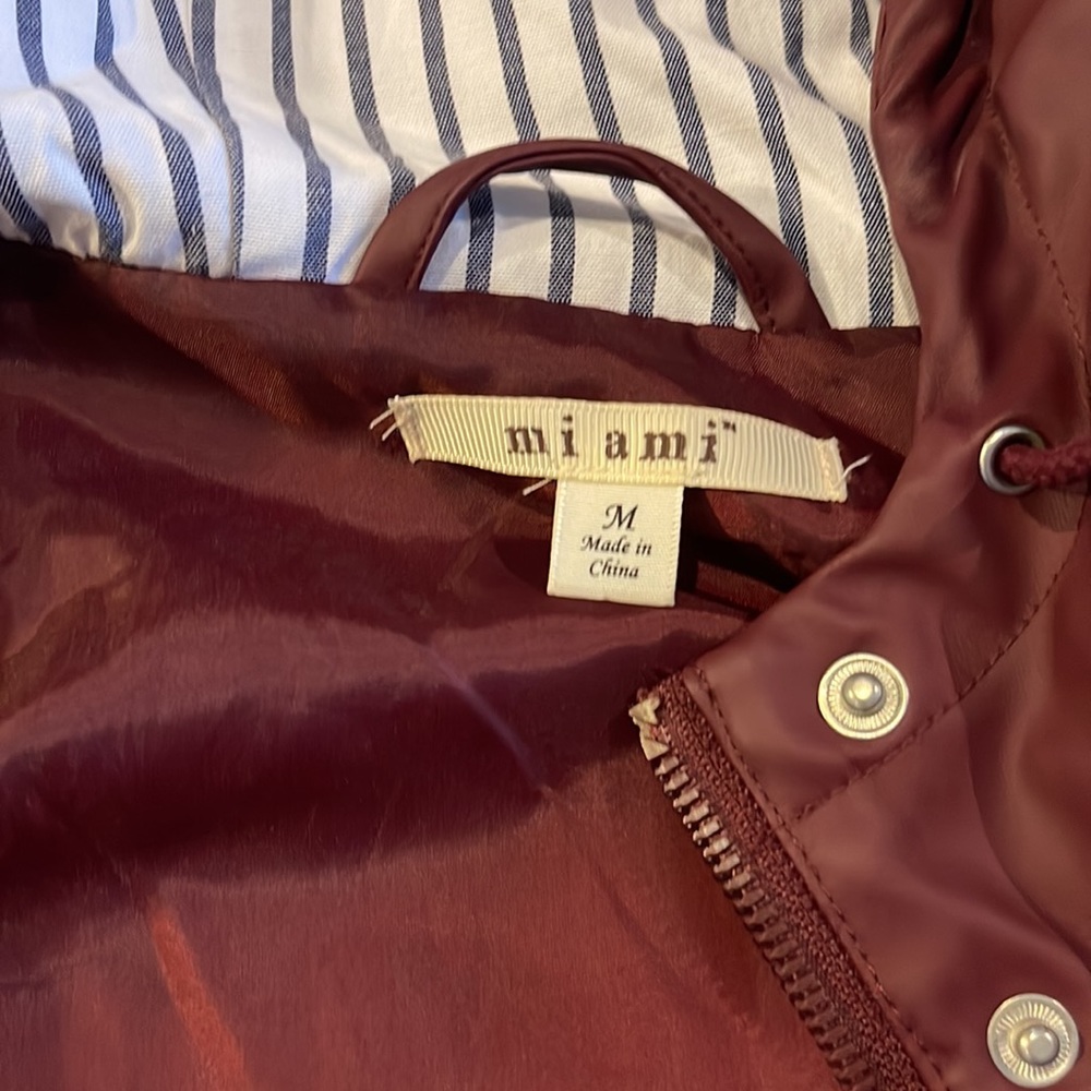 Maroon Rain Jacket - image 5